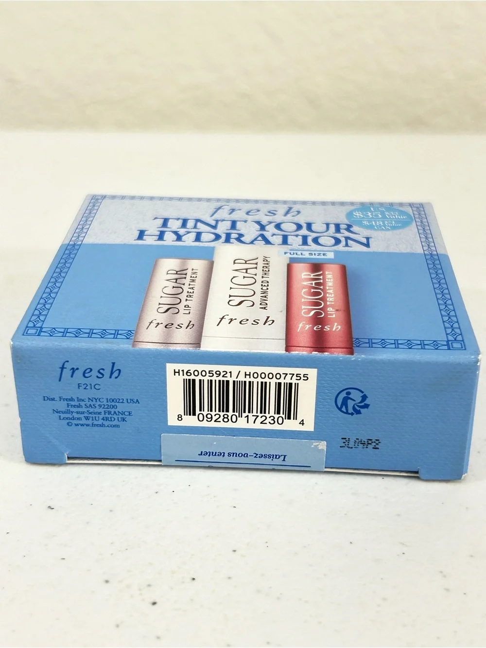fresh | Sugar Lip Treatment Trio | Tint Your Hydration | Full Size | NWT